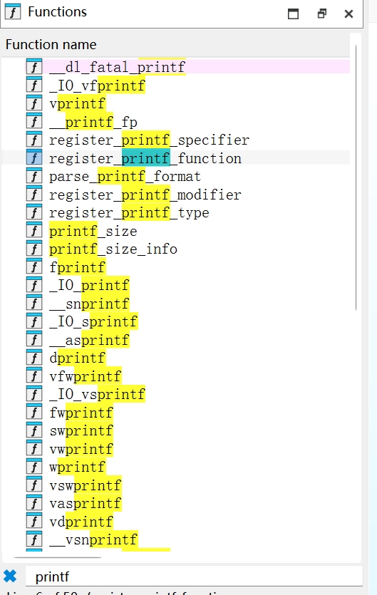 printf